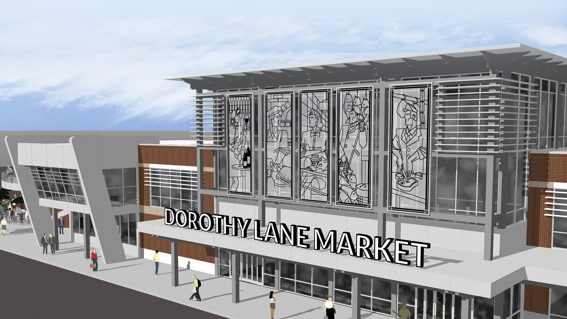 Dorothy Lane Market Atrium entry - Mason, Ohio